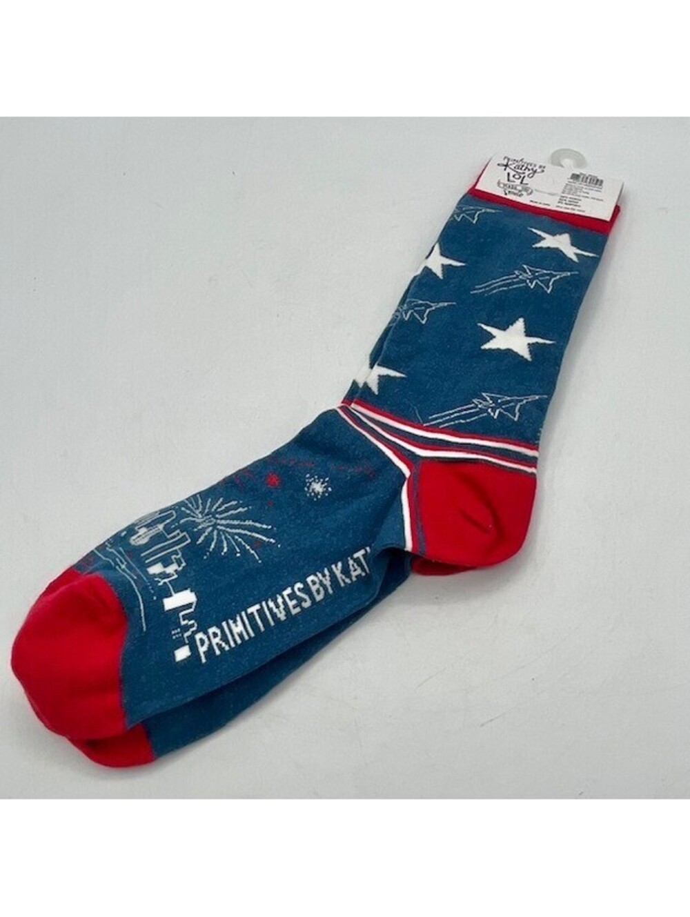 Primitives By Kathy Laugh Out Loud Socks - Freedom Isn't Free. NWT.